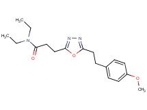 N,N-diethyl-3-{5-[2-(4-methoxyphenyl)ethyl]-1,3,4-oxadiazol-2-yl}propanamide