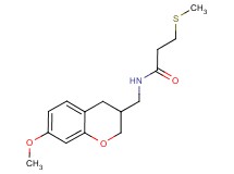 N-[(7-methoxy-3,4-dihydro-2H-chromen-3-yl)methyl]-3-(methylthio)propanamide
