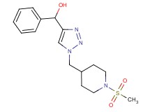 (1-{[1-(methylsulfonyl)-4-piperidinyl]methyl}-1H-1,2,3-triazol-4-yl)(phenyl)methanol