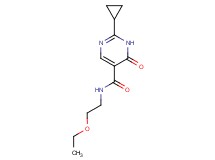 2-cyclopropyl-N-(2-ethoxyethyl)-6-oxo-1,6-dihydropyrimidine-5-carboxamide