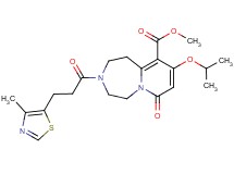 methyl 9-isopropoxy-3-[3-(4-methyl-1,3-thiazol-5-yl)propanoyl]-7-oxo-1,2,3,4,5,7-hexahydropyrido[1,2-d][1,4]diazepine-10-carboxylate