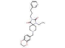 8-(2,3-dihydro-1,4-benzodioxin-6-ylmethyl)-1-ethyl-3-[3-(3-pyridinyl)propyl]-1,3,8-triazaspiro[4.5]decane-2,4-dione