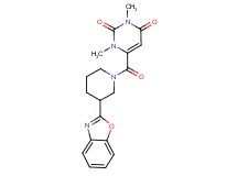 6-{[3-(1,3-benzoxazol-2-yl)-1-piperidinyl]carbonyl}-1,3-dimethyl-2,4(1H,3H)-pyrimidinedione