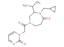 4-(cyclopropylmethyl)-3-isopropyl-1-[(2-oxo-1(2H)-pyrimidinyl)acetyl]-1,4-diazepan-5-one