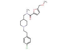 N-({1-[2-(4-chlorophenyl)ethyl]-4-piperidinyl}methyl)-5-(methoxymethyl)-N-methyl-2-furamide