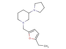 1-[(5-ethyl-2-furyl)methyl]-3-(1-pyrrolidinyl)piperidine