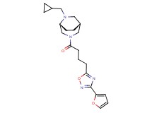 (1R*,5R*)-6-(cyclopropylmethyl)-3-{4-[3-(2-furyl)-1,2,4-oxadiazol-5-yl]butanoyl}-3,6-diazabicyclo[3.2.2]nonane