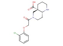 (4aS*,8aR*)-6-[(2-chlorophenoxy)acetyl]octahydro-1,6-naphthyridine-4a(2H)-carboxylic acid