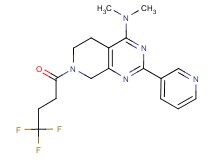 N,N-dimethyl-2-pyridin-3-yl-7-(4,4,4-trifluorobutanoyl)-5,6,7,8-tetrahydropyrido[3,4-d]pyrimidin-4-amine