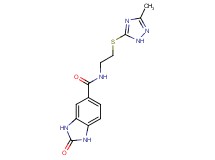 N-{2-[(3-methyl-1H-1,2,4-triazol-5-yl)thio]ethyl}-2-oxo-2,3-dihydro-1H-benzimidazole-5-carboxamide
