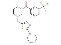(1-{[2-(4-morpholinyl)-1,3-thiazol-5-yl]methyl}-3-piperidinyl)[3-(trifluoromethyl)phenyl]methanone