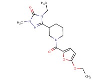 5-[1-(5-ethoxy-2-furoyl)piperidin-3-yl]-4-ethyl-2-methyl-2,4-dihydro-3H-1,2,4-triazol-3-one