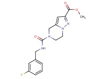 methyl 5-{[(3-fluorobenzyl)amino]carbonyl}-4,5,6,7-tetrahydropyrazolo[1,5-a]pyrazine-2-carboxylate