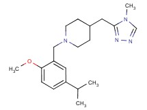 1-(5-isopropyl-2-methoxybenzyl)-4-[(4-methyl-4H-1,2,4-triazol-3-yl)methyl]piperidine