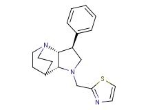 (2R*,3S*,6R*)-3-phenyl-5-(1,3-thiazol-2-ylmethyl)-1,5-diazatricyclo[5.2.2.0~2,6~]undecane