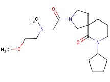 7-cyclopentyl-2-[N-(2-methoxyethyl)-N-methylglycyl]-2,7-diazaspiro[4.5]decan-6-one