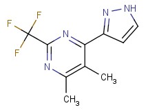 4,5-dimethyl-6-(1H-pyrazol-3-yl)-2-(trifluoromethyl)pyrimidine