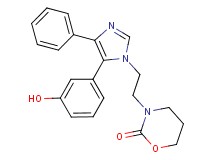 3-{2-[5-(3-hydroxyphenyl)-4-phenyl-1H-imidazol-1-yl]ethyl}-1,3-oxazinan-2-one