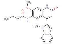 N-[7-methoxy-4-(1-methyl-1H-indol-2-yl)-2-oxo-1,2,3,4-tetrahydroquinolin-6-yl]butanamide