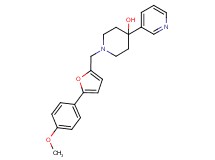 1-{[5-(4-methoxyphenyl)-2-furyl]methyl}-4-pyridin-3-ylpiperidin-4-ol
