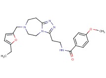 N-(2-{7-[(5-ethyl-2-furyl)methyl]-6,7,8,9-tetrahydro-5H-[1,2,4]triazolo[4,3-d][1,4]diazepin-3-yl}ethyl)-4-methoxybenzamide