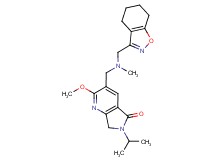 6-isopropyl-2-methoxy-3-{[methyl(4,5,6,7-tetrahydro-1,2-benzisoxazol-3-ylmethyl)amino]methyl}-6,7-dihydro-5H-pyrrolo[3,4-b]pyridin-5-one