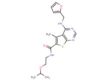 4-[(2-furylmethyl)amino]-N-(2-isopropoxyethyl)-5-methylthieno[2,3-d]pyrimidine-6-carboxamide