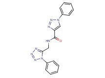 1-phenyl-N-[(1-phenyl-1H-tetrazol-5-yl)methyl]-1H-1,2,3-triazole-4-carboxamide