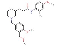 3-{1-[4-methoxy-3-(methoxymethyl)benzyl]-3-piperidinyl}-N-(4-methoxy-2-methylphenyl)propanamide