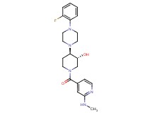 (3R*,4R*)-4-[4-(2-fluorophenyl)-1-piperazinyl]-1-[2-(methylamino)isonicotinoyl]-3-piperidinol