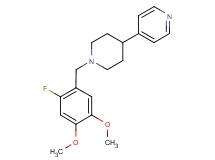 4-[1-(2-fluoro-4,5-dimethoxybenzyl)piperidin-4-yl]pyridine