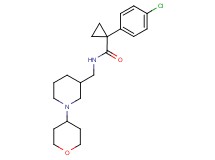 1-(4-chlorophenyl)-N-{[1-(tetrahydro-2H-pyran-4-yl)-3-piperidinyl]methyl}cyclopropanecarboxamide