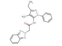 2-(2H-1,2,3-benzotriazol-2-yl)-N-(3-ethyl-4-methyl-1-phenyl-1H-pyrazol-5-yl)acetamide