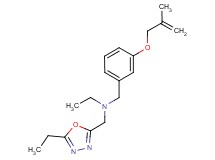 N-[(5-ethyl-1,3,4-oxadiazol-2-yl)methyl]-N-{3-[(2-methylprop-2-en-1-yl)oxy]benzyl}ethanamine