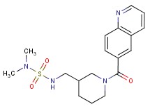 N,N-dimethyl-N'-{[1-(quinolin-6-ylcarbonyl)piperidin-3-yl]methyl}sulfamide