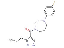 1-(4-fluorophenyl)-4-[(3-propyl-1H-pyrazol-4-yl)carbonyl]-1,4-diazepane