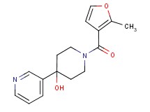 1-(2-methyl-3-furoyl)-4-(3-pyridinyl)-4-piperidinol trifluoroacetate (salt)