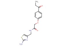 N-[(2-amino-1,3-thiazol-4-yl)methyl]-2-(4-propionylphenoxy)acetamide