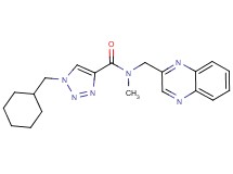 1-(cyclohexylmethyl)-N-methyl-N-(2-quinoxalinylmethyl)-1H-1,2,3-triazole-4-carboxamide