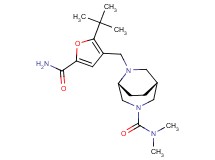 (1R*,5R*)-6-{[5-(aminocarbonyl)-2-tert-butyl-3-furyl]methyl}-N,N-dimethyl-3,6-diazabicyclo[3.2.2]nonane-3-carboxamide