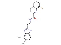 N-[2-(4,5-dimethyl-1H-benzimidazol-2-yl)ethyl]-8-fluoro-2-quinolinecarboxamide