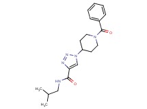 1-(1-benzoylpiperidin-4-yl)-N-isobutyl-1H-1,2,3-triazole-4-carboxamide