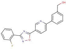 (3-{5-[3-(2-fluorophenyl)-1,2,4-oxadiazol-5-yl]pyridin-2-yl}phenyl)methanol