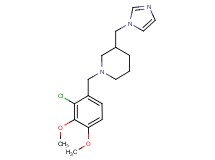 1-(2-chloro-3,4-dimethoxybenzyl)-3-(1H-imidazol-1-ylmethyl)piperidine