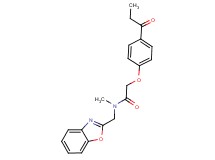 N-(1,3-benzoxazol-2-ylmethyl)-N-methyl-2-(4-propionylphenoxy)acetamide