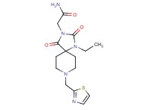 2-[1-ethyl-2,4-dioxo-8-(1,3-thiazol-2-ylmethyl)-1,3,8-triazaspiro[4.5]dec-3-yl]acetamide