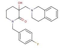 3-(3,4-dihydro-2(1H)-isoquinolinylmethyl)-1-(4-fluorobenzyl)-3-hydroxy-2-piperidinone