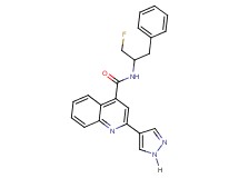 N-(1-benzyl-2-fluoroethyl)-2-(1H-pyrazol-4-yl)quinoline-4-carboxamide