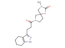 3-methyl-7-[3-(4,5,6,7-tetrahydro-1H-indazol-3-yl)propanoyl]-1-oxa-3,7-diazaspiro[4.4]nonan-2-one