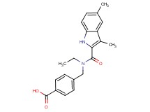 4-{[[(3,5-dimethyl-1H-indol-2-yl)carbonyl](ethyl)amino]methyl}benzoic acid